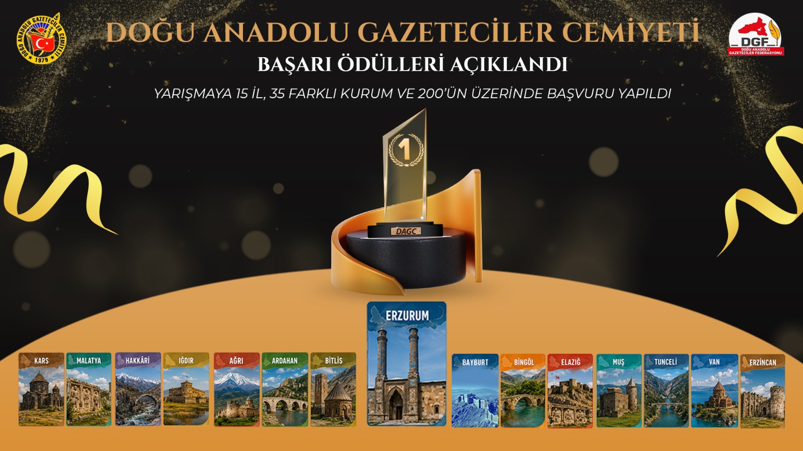 DAGC 2025 GAZETECİLİK BAŞARI ÖDÜLLERİ AÇIKLANDI